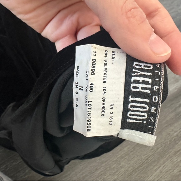 Byer too vintage y2k velvet crisscross open back rhinestone details maxi dress - Picture 7 of 7